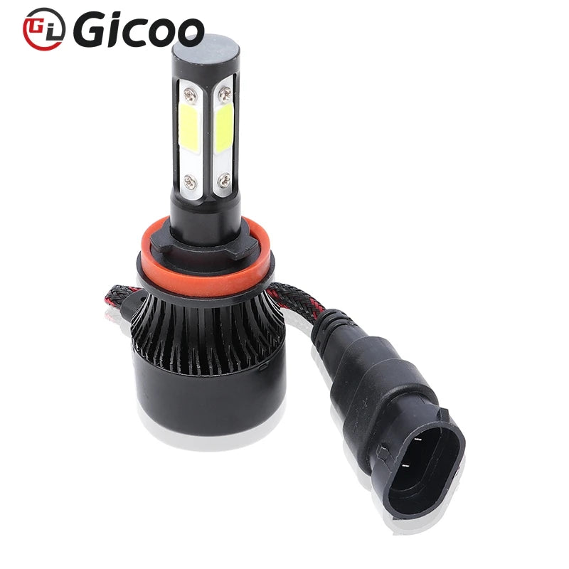 GICOO 360 Super Bright Led Headlight for Car Truck Offroad H1 H3 H4 H7 H11 H13 Auto Lighting Bulbs 9005 9006 9012 5202 H16