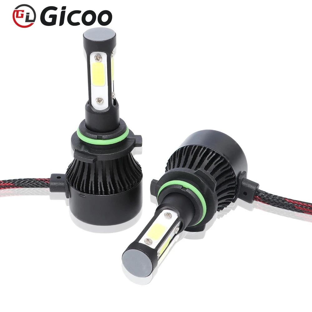 GICOO 360 Super Bright Led Headlight for Car Truck Offroad H1 H3 H4 H7 H11 H13 Auto Lighting Bulbs 9005 9006 9012 5202 H16