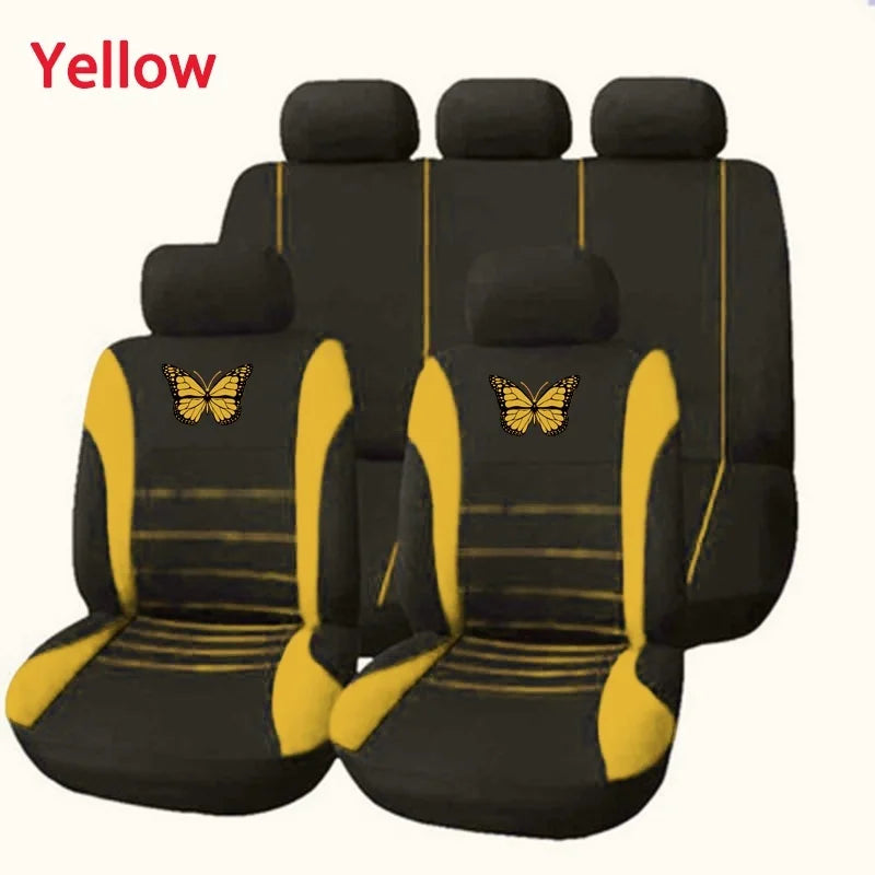 Butterfly Car Seat Covers Universal Car Seat Cover Car Seat Protection Covers Women Car Interior Accessories (9 Colors)